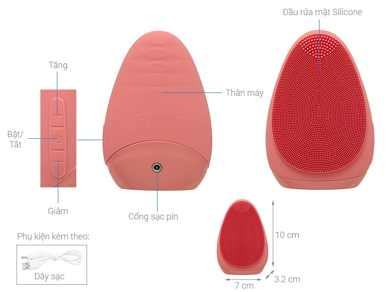 Máy rửa mặt và massage Emmié So Sweet