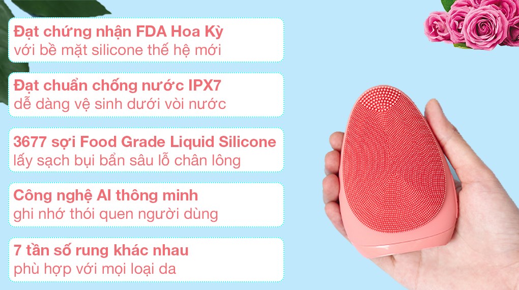 Máy rửa mặt và massage Emmié So Sweet