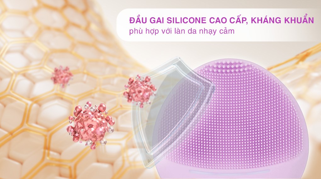 Máy rửa mặt và massage Halio Purple Rain