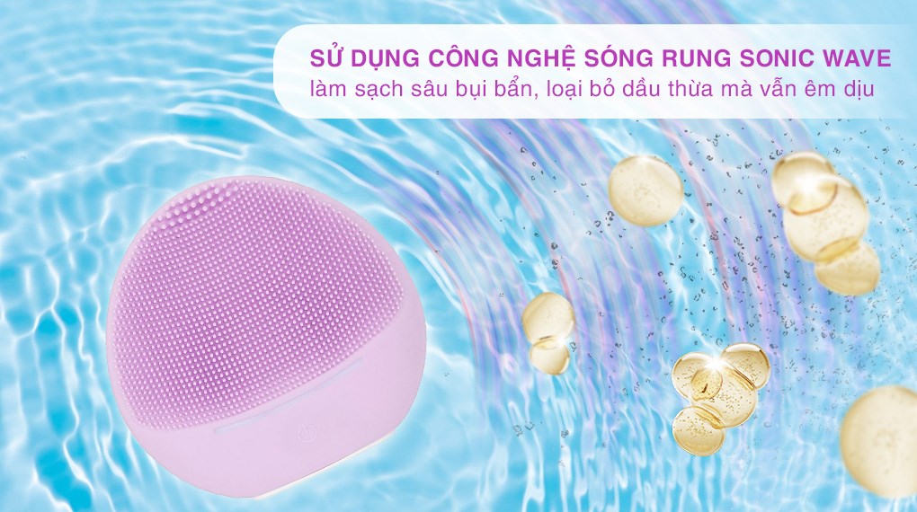 Máy rửa mặt và massage Halio Purple Rain
