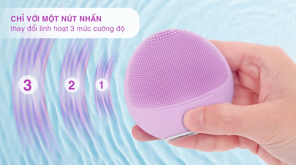 Máy rửa mặt và massage Halio Purple Rain