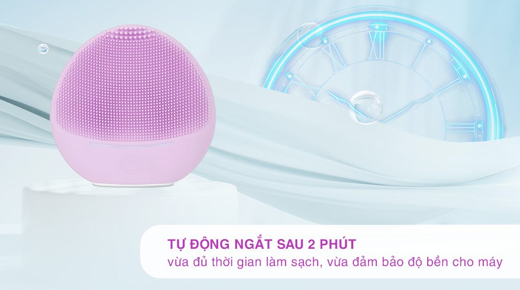 Máy rửa mặt và massage Halio Purple Rain