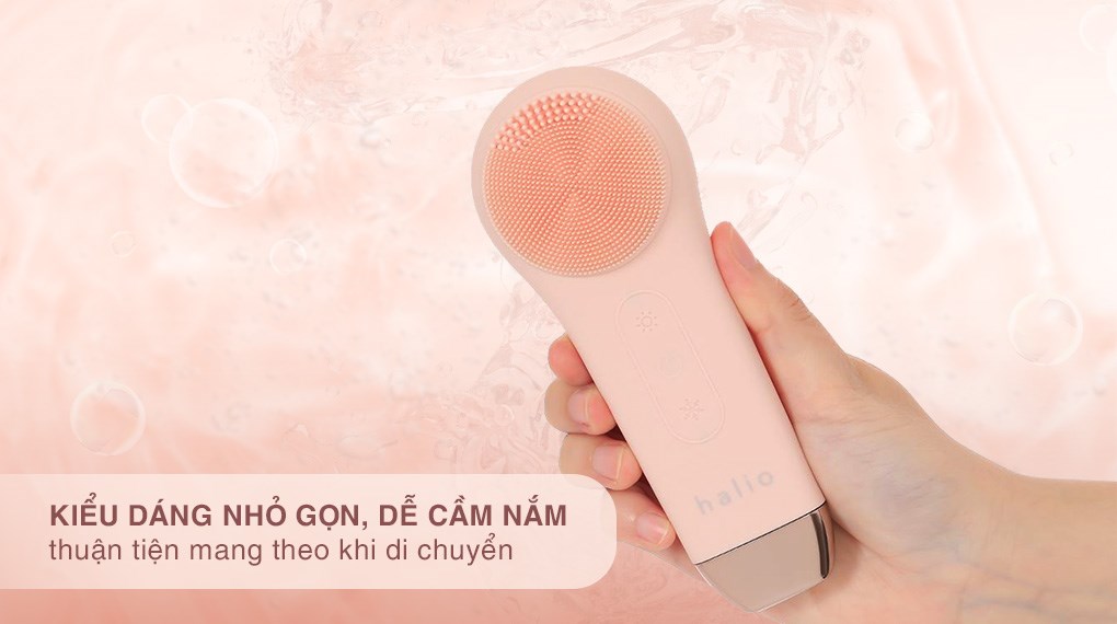 Máy rửa mặt và massage Halio 5 in 1 Peach Fuzz