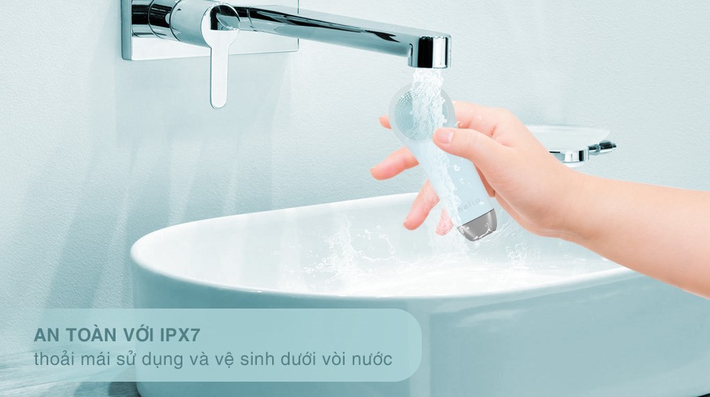 Máy rửa mặt và massage Halio 5 in 1 Ice Blue