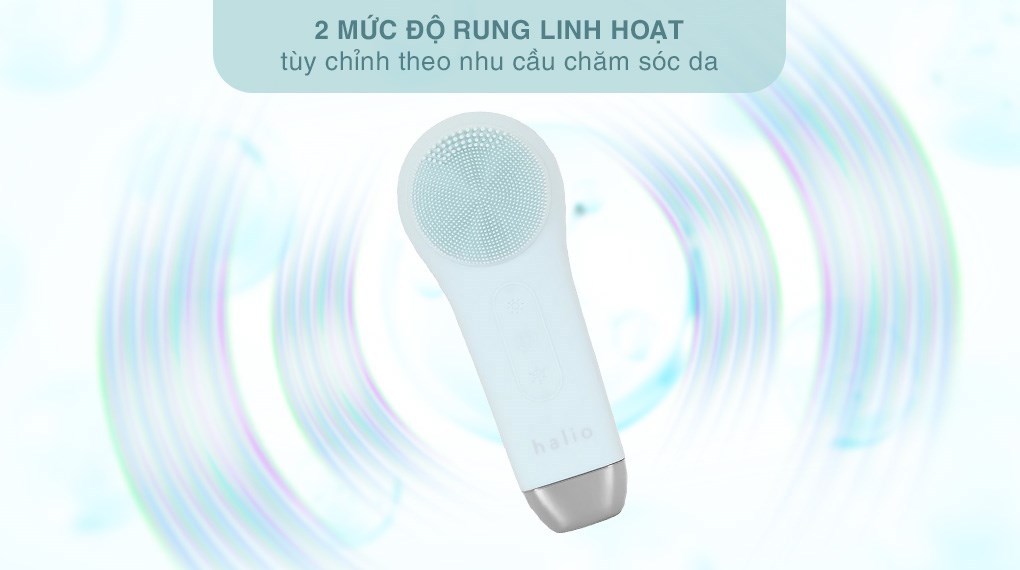 Máy rửa mặt và massage Halio 5 in 1 Ice Blue