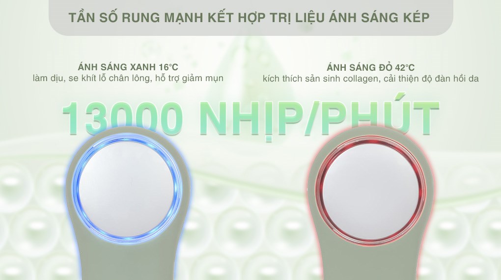 Máy rửa mặt và massage Halio 5 in 1 Sage Green