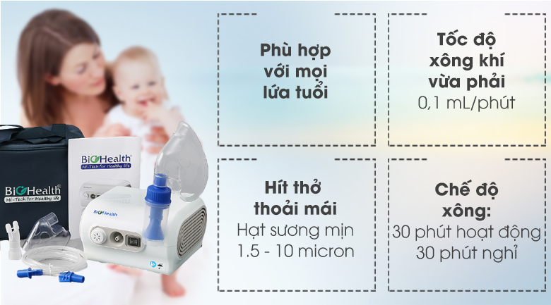 Máy xông khí dung BioHealth NEB PRO