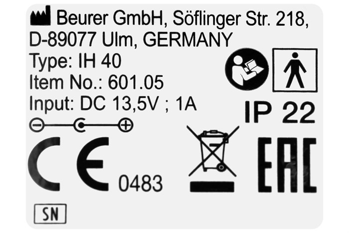 Máy xông khí dung Beurer IH40 Màu Trắng