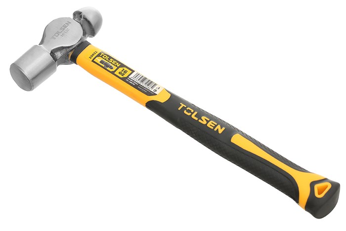 Búa đầu tròn thép cán nhựa Tolsen 25022 Màu Đen - Vàng