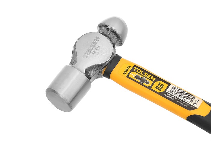Búa đầu tròn thép cán nhựa Tolsen 25022 Màu Đen - Vàng