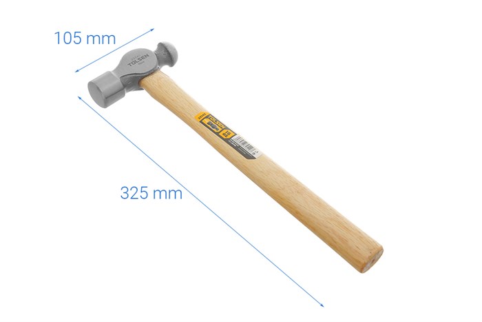 Búa đầu tròn cán gỗ Tolsen 25142 Màu Vàng đồng