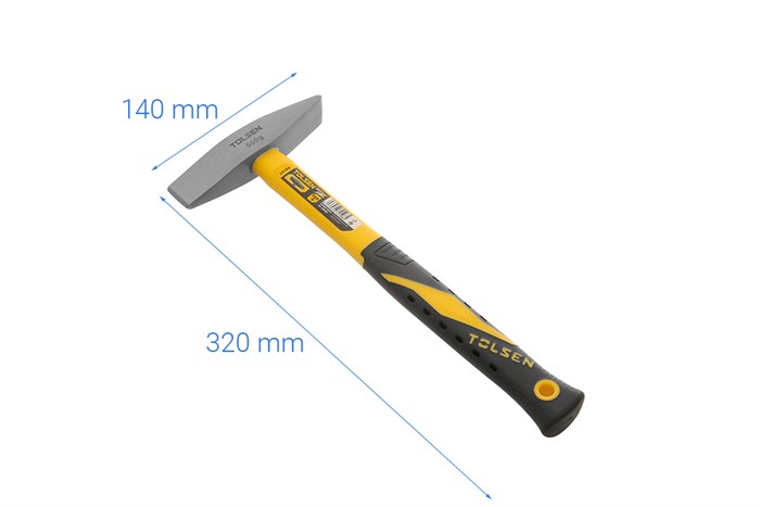 Búa đầu nhọn cán nhựa Tolsen 25188 Màu Đen - Vàng