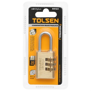 Ổ khóa đồng mật khẩu 30 mm Tolsen 55123