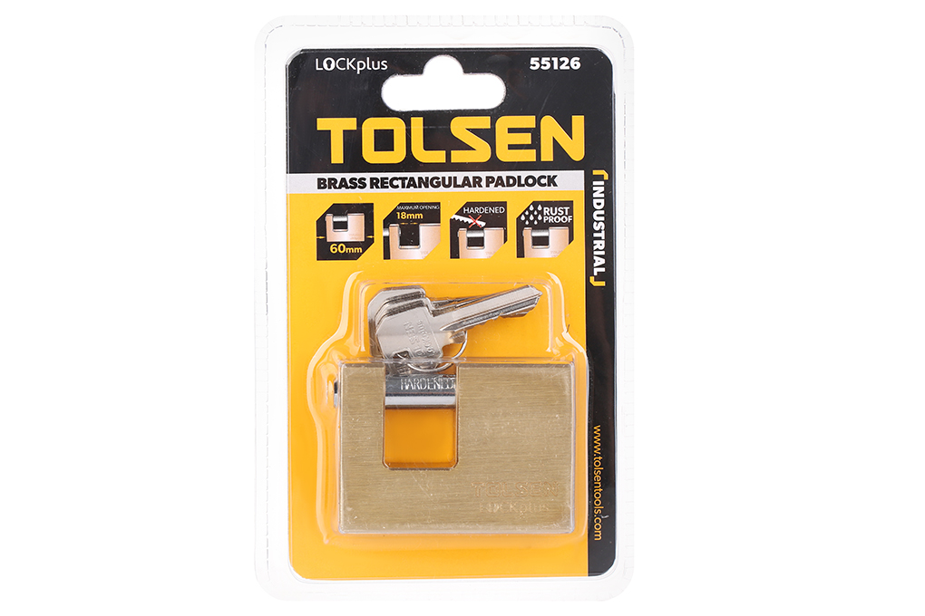 Ổ khóa đồng cầu Ngang Tolsen 55126 60mm