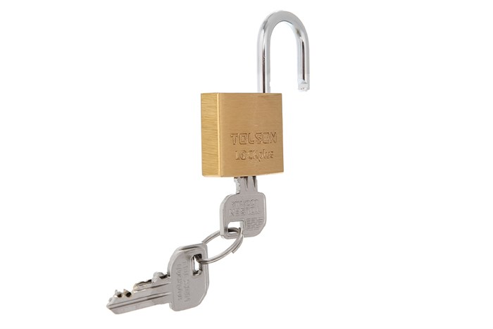 Ổ khóa đồng 30 mm Tolsen 55113 Màu Đen - Cam