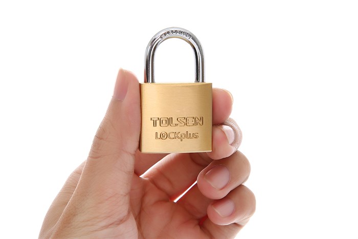 Ổ khóa đồng 30 mm Tolsen 55113 Màu Đen - Cam