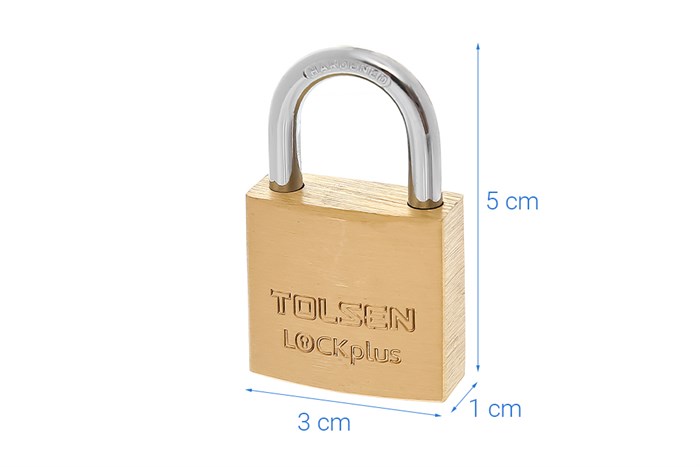 Ổ khóa đồng 30 mm Tolsen 55113 Màu Đen - Cam