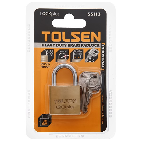 Ổ khóa đồng 30 mm Tolsen 55113