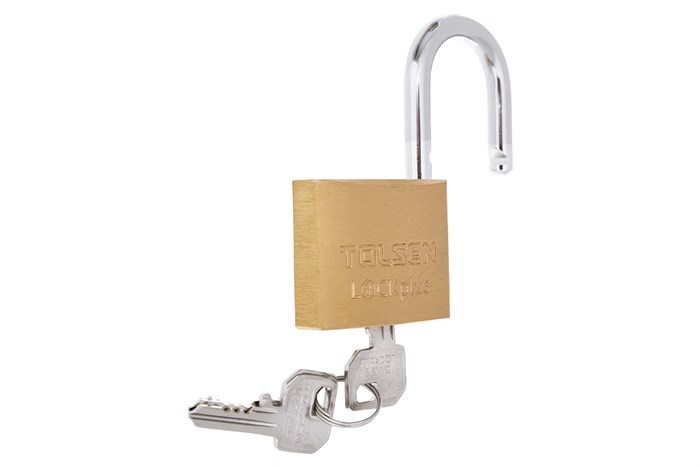 Ổ khóa đồng 50 mm Tolsen 55115 Màu Đen - Cam