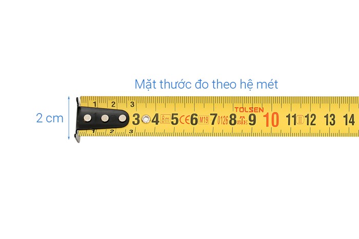 Thước cuộn dây thép tự động Tolsen 36015 8m