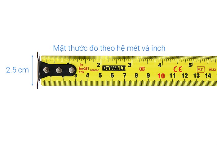 Thước kéo Dewalt DWHT36027-0-30 8m