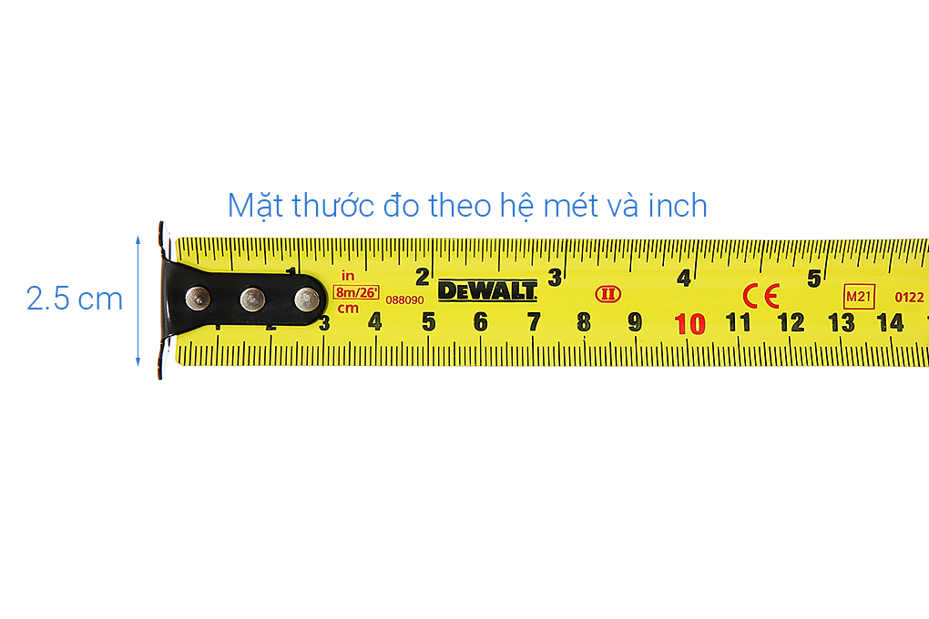 Thước kéo Dewalt DWHT36027-0-30 8m Màu Đen - Vàng