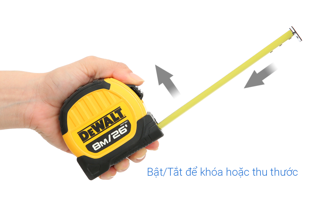 Thước kéo Dewalt DWHT36027-0-30 8m Màu Đen - Vàng