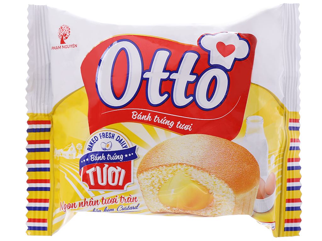 Bánh trứng tươi nhân kem Otto gói 38g 1