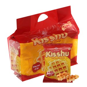 Bánh trứng tươi sợi gà Kisshu gói 96g