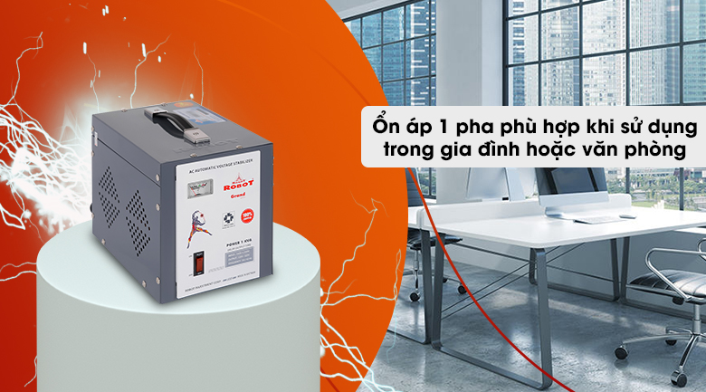 Ổn áp ROBOT 1Pha 1KVA GR01K140 - Ổn áp 1 pha