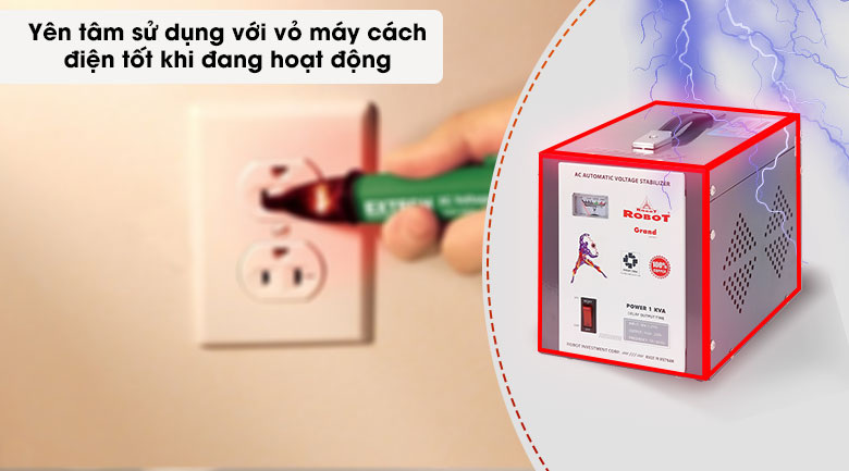 Ổn áp Robot 1 pha 1KVA 90