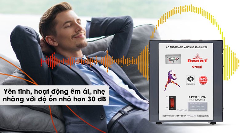 Ổn áp Robot 1 pha 1KVA 90