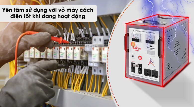 Ổn áp Robot 1 pha 5KVA 140