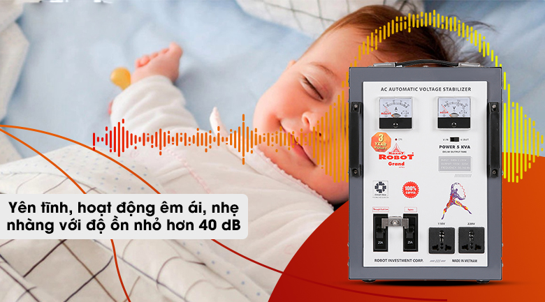 Ổn áp Robot 1 pha 5KVA 140