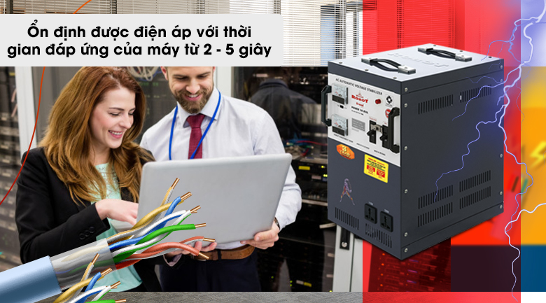 Ổn áp Robot 1 pha 5KVA 140