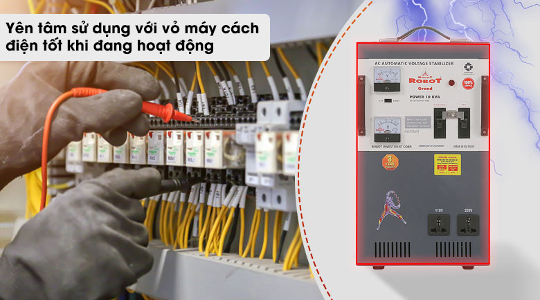 Ổn áp Robot 1 pha 10KVA 150