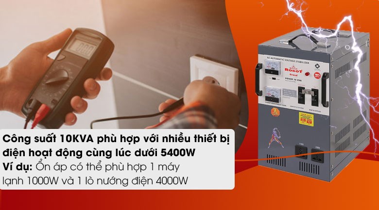 Ổn áp Robot 1 pha 10KVA 150