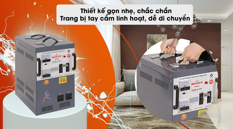 Ổn áp ROBOT 1 Pha 10KVA GR10K150 - Thiết kế