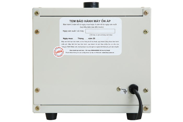 Ổn áp LiOA 1 pha 1kVA SH-1000II Màu Xám nhạt