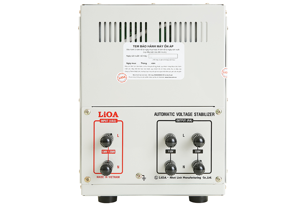 Ổn áp LiOA 1 pha 5kVA SH-5000II Màu Xám nhạt