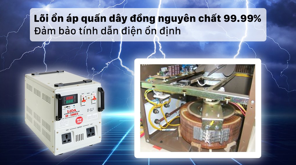 Ổn áp LiOA 1 pha 10kVA LiOA SH-10000II