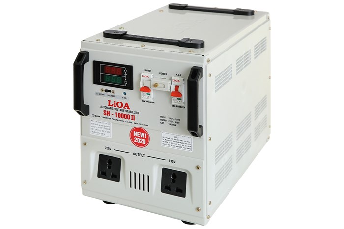 Ổn áp LiOA 1 pha 10kVA LiOA SH-10000II Màu Xám nhạt