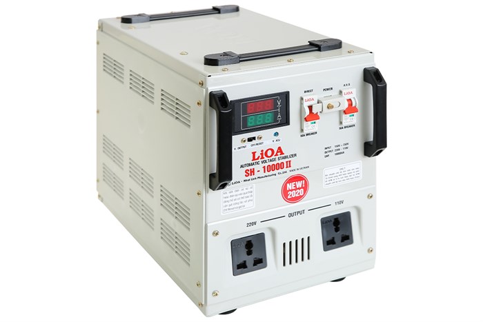Ổn áp LiOA 1 pha 10kVA LiOA SH-10000II Màu Xám nhạt