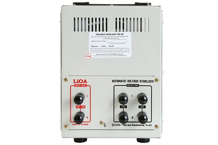 Ổn áp LiOA 1 pha 10kVA LiOA SH-10000II Màu Xám nhạt