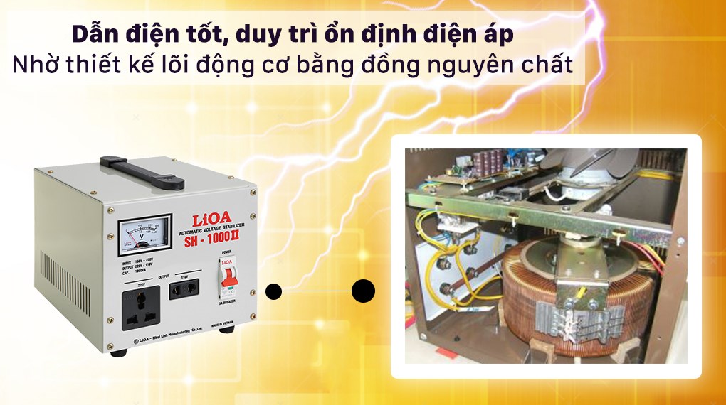 Ổn áp LiOA 1 pha 2kVA DRI-2000II