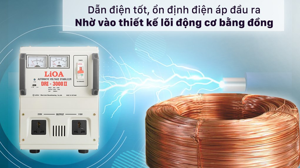 Ổn áp LiOA 1 pha 3kVA DRI-3000II