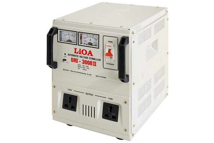 Ổn áp LiOA 1 pha 3kVA DRI-3000II Màu Xám nhạt