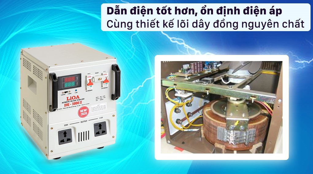 Ổn áp LiOA 1 pha 5KVA DRI-5000II - 5