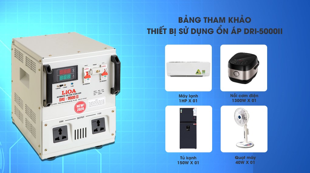 Ổn áp LiOA 1 pha 5KVA DRI-5000II - 2