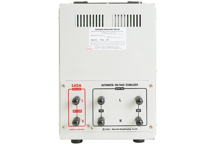 Ổn áp LiOA 1 pha 7.5kVA LiOA DRI-7500II Màu Xám nhạt